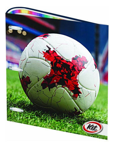 CARPETA ESCOLAR 3X40 CON ELÁSTICO PELOTA INKDROP