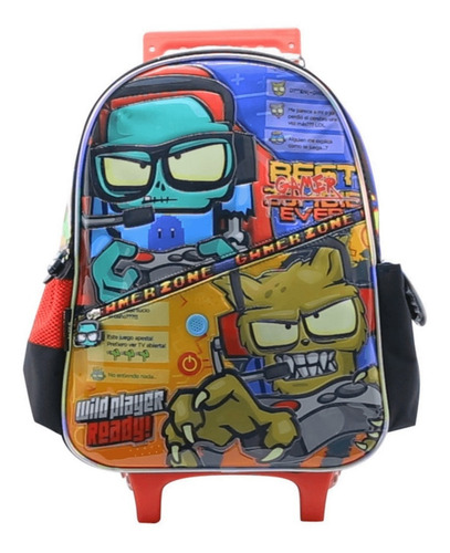 MOCHILA CARRO 16 ZOMBIE INFECTION GAMER NIÑOS