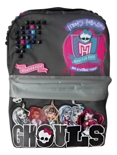 MOCHILA ESCOLAR ESPALDA 16 GHOULS MONSTER HIGH CRESKO