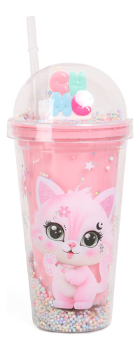VASO ACRILICO 450ML CAT CON SORBETE CHIMOLA