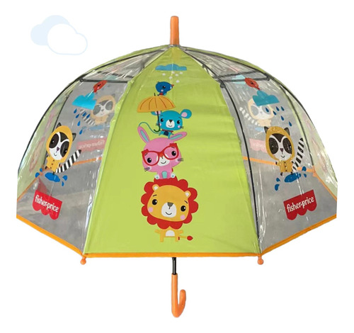 PARAGUAS INFANTIL ANIMALITOS 17 PULGADAS FISHER PRICE