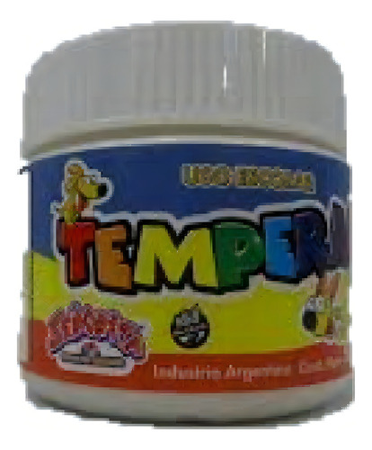 TEMPERA SEÑORITA POTE 250G ESCOLAR BLANCO