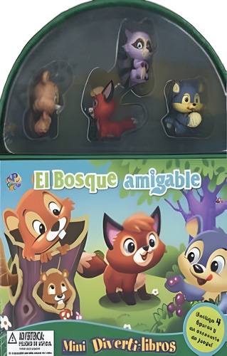 LIBRO INFANTIL EL BOSQUE AMIGABLE MINI DIVERTI-LIBROS PHIDAL