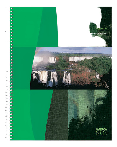 CUADERNO TAPA FLEXIBLE 80 HOJAS ESPIRAL 29,7 AMERICA NOS