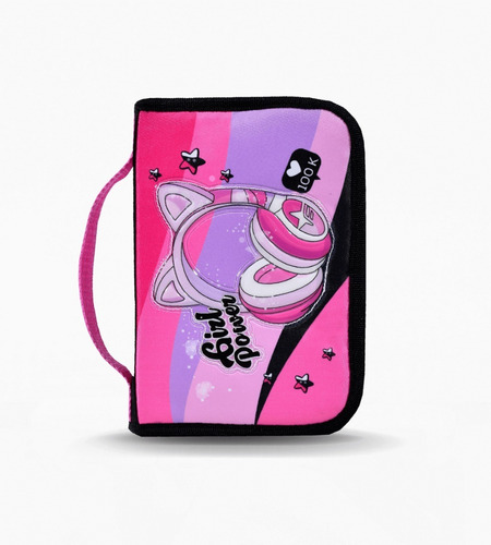 CARTUCHERA CANOPLA DESPLEGABLE GIRL MUSIC POWER