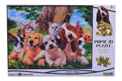 PUZZLE ROMPECABEZAS 100 PIEZAS COMPAÑEROS CACHORROS PRIME 3D