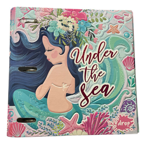 CARPETA ESCOLAR 3X40 UNDER THE SEA SIRENA INKDROP