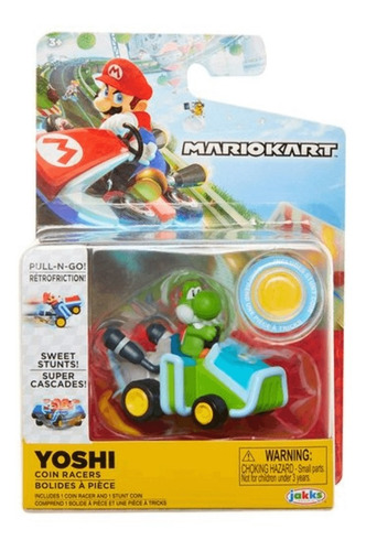 FIGURA NINTENDO SUPER MARIO BROS COIN RACERS YOSHI WAVE 1