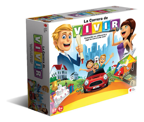 JUEGO DE MESA LA CARRERA DE VIVIR TOP TOYS