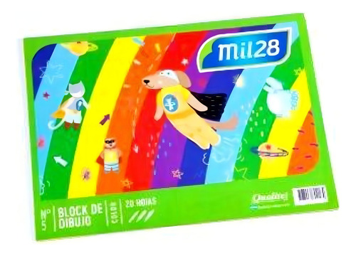BLOCK DE DIBUJO NRO. 5 20 HOJAS COLOR MIL28