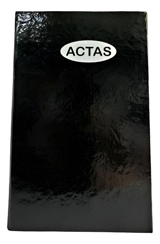 LIBRO ACTAS OFICIO 100 HOJAS NUM1-200 CORONA 2 MANOS NEGRO