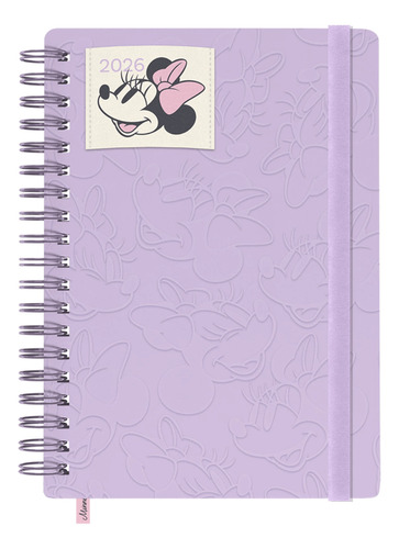 AGENDA 14X20 DIARIA ESPIRAL MINNIE MOUSE MOOVING