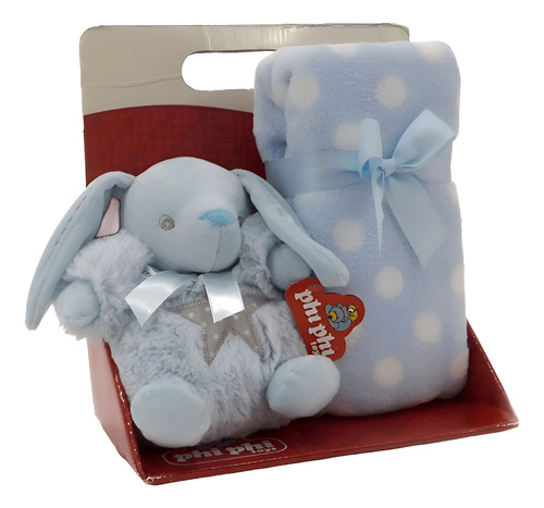PELUCHE BEBE ANIMALITO CON ESTRELLA ROSA PHI PHI TOYS