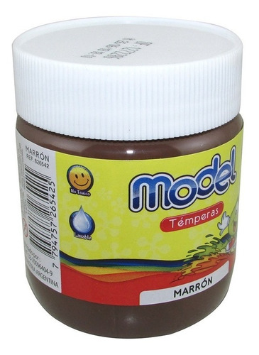 TÉMPERA MODEL MARRÓN 250 ML POTE 1 UNIDAD