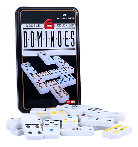 JUEGO DOMINO EN CAJA DE LATA ELG 56016