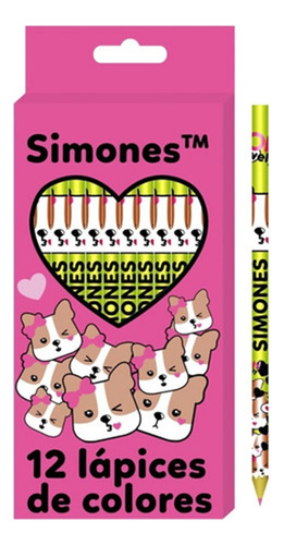 LAPIZ DE COLOR SIMONES X12U CRESKO