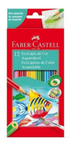 LAPICES ACUARELABLE X 12 PINCEL+SACAPUNTAS FABER CASTELL