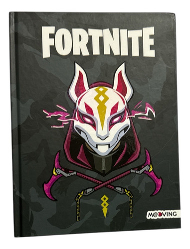CUADERNO 16X21 TAPA DURA COSIDO 48 HOJAS RAYADAS FORTNITE