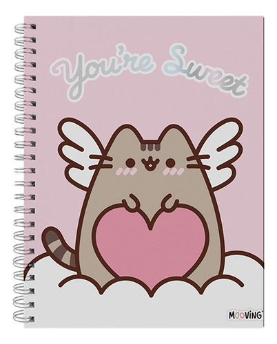 CUADERNO A4 TAPA DURA 96 HOJAS PUSHEEN MOOVING