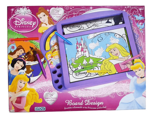 PIZARRA PRINCESAS PARA PINTAR CRAYONES MARCADORES DITOYS