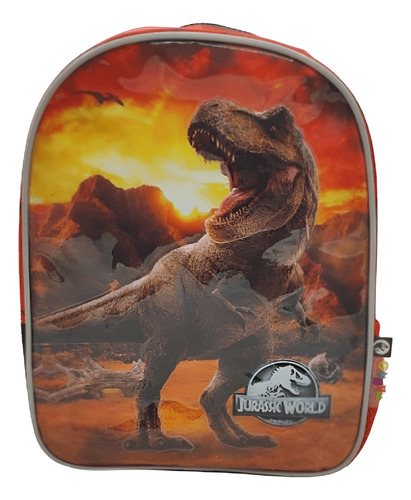 MOCHILA JARDIN CARRO 12 JURASSIC WORLD DINOSAURIOS 33126