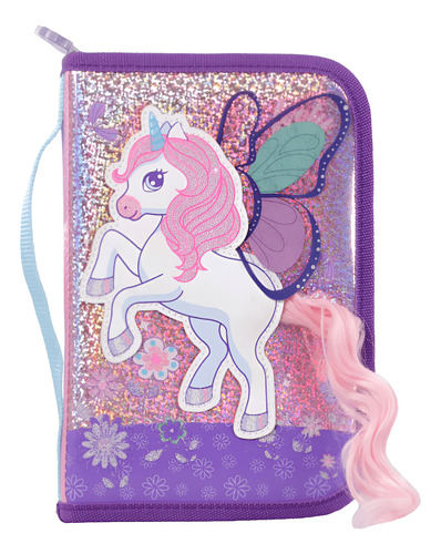 CARTUCHERA DESPLEGABLE 1 PISO UNICORN WINGS FOOTY