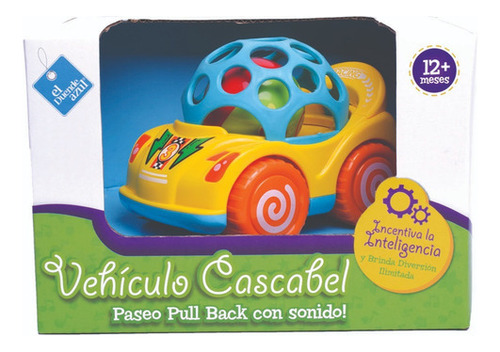 VEHÍCULO ARRASTRE CASCABEL DIVERTIDO SONIDOS EL DUENDE AZUL