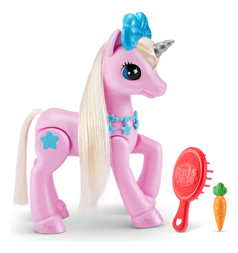 UNICORNIO MAGICO PETS ALIVE ROBOTICO CON LUCES Y SONIDO S-2