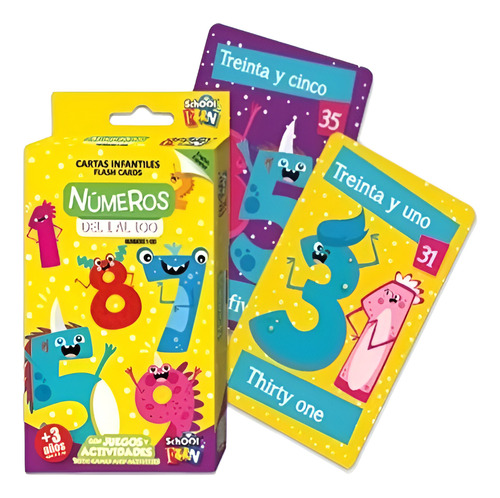CARTAS INFANTILES EDUCATIVAS NUMEROS 1 AL 100 SCHOOL FUN