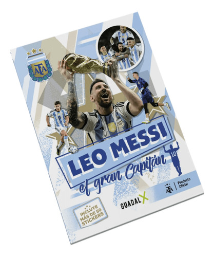 LIBRO DE PREGUNTAS CON STICKERS LEO MESSI, EL GRAN CAPITAN