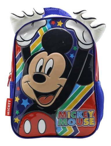 MOCHILA JARDIN 12 MICKEY MOUSE DISNEY MANOS RELIEVE CRESKO