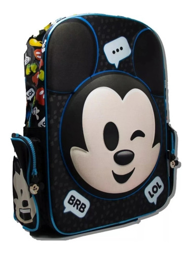 MOCHILA ESPALDA 18 MICKEY EMOJI 3D DISNEY
