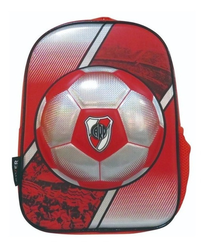 MOCHILA JARDÍN ESPALDA 12 PELOTA RIVER PLATE CRESKO