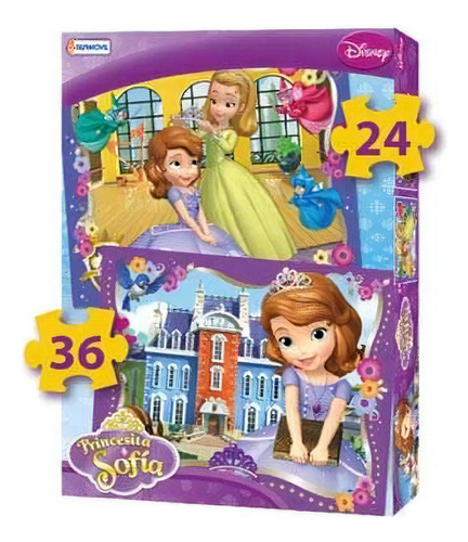 2 PUZZLES 24 Y 36 PIEZAS PRINCESA SOFIA TAPIMOVIL 7162