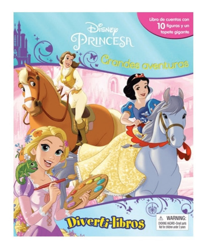 LIBRO DE CUENTOS INFANTIL DISNEY PRINCESA DIVERTI-LIBROS