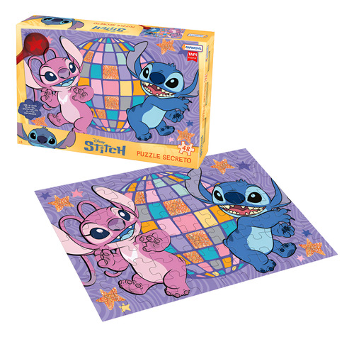 PUZZLE SECRETO CON LUPA ROMPECABEZAS 48 PZS DISNEY STITCH