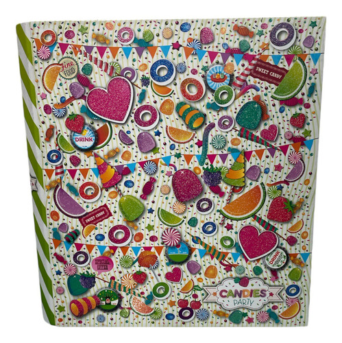 CARPETA ESCOLAR 3X40 CANDIES PARTY SERIE 15A REXON