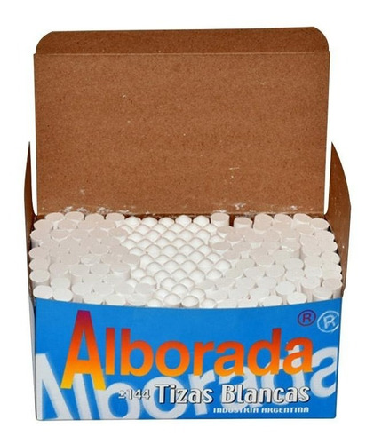 TIZA ALBORADA BLANCA X 144 UNIDADES