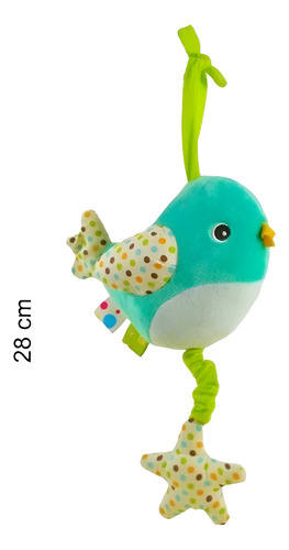 CUNERO SONAJERO GORRIÓN PAJARITO 28CM 8684 PHI PHI TOYS