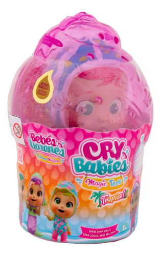 MUÑECA CRY BABIES PLAYSET 13CM TROPICAL SHINY SHELLS MARINA