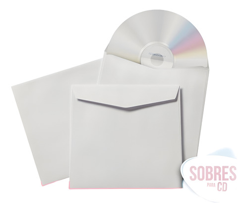 SOBRES PARA CD SIN VENTANA PAPEL OBRA 90GR CAJA X250 BLANCO