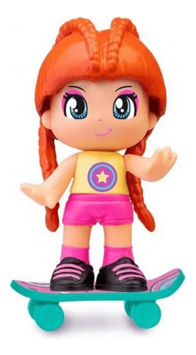 FIGURA PINYPON CON ACCESORIO TRANSPORTE SERIE LETS GO FAMOSA
