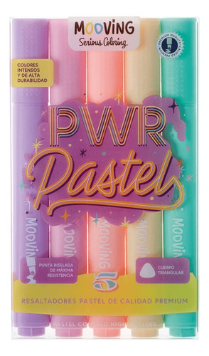 RESALTADORES DESTACADORES PWR PASTEL X5 MOOVING