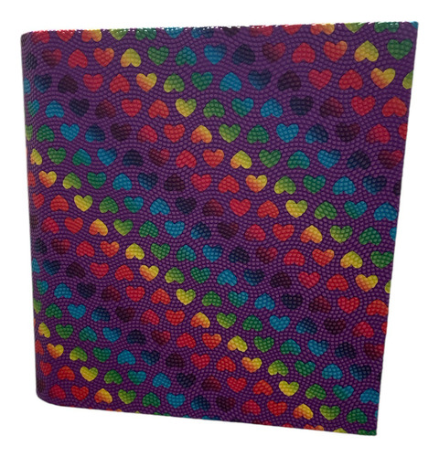 CARPETA ESCOLAR 3X40 ESTAMPADO CORAZONES PVC SERIE B REXON