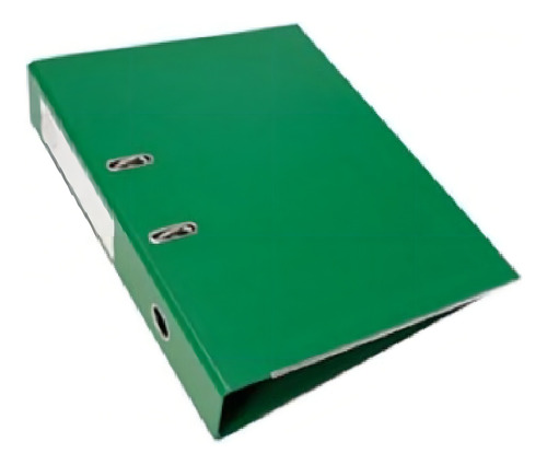 BIBLIORATOS A4 AVIOS DE PVC DE COLORES LOMO ANGOSTO VERDE