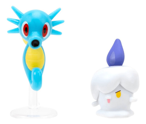 FIGURA HORSEA + LITWICK POKÉMON BATTLE FIGURE PACK 5CM