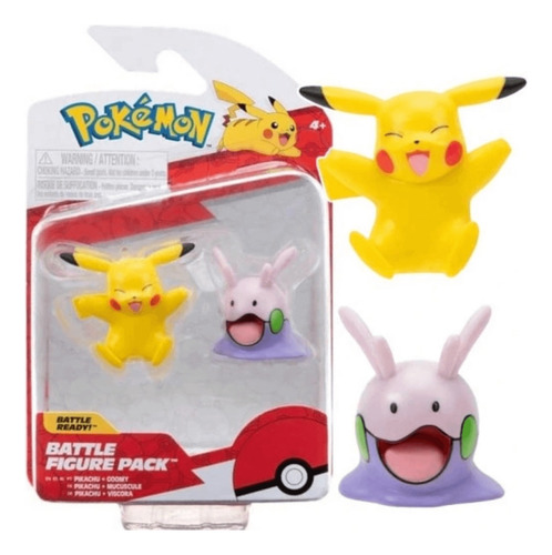 FIGURA PIKACHU + GOOMY POKÉMON BATTLE FIGURE PACK 5CM