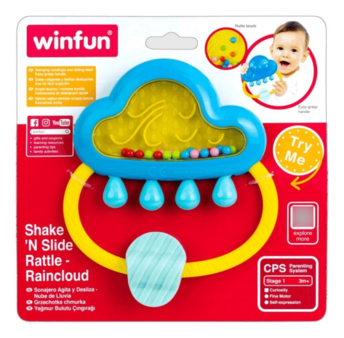 SONAJERO SHAKE *N SLIDE NUBE DE LLUVIA WINFUN