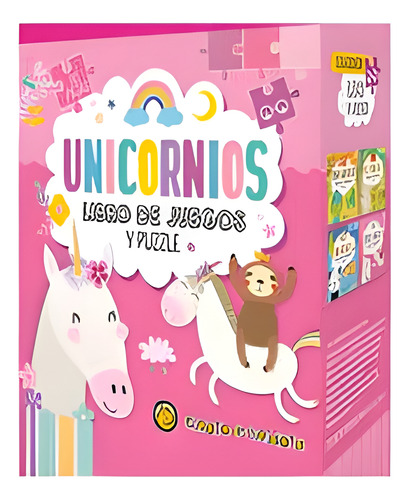 LIBRO DE JUEGOS Y PUZZLE UNICORNIOS LEO Y JUEGO GUADAL