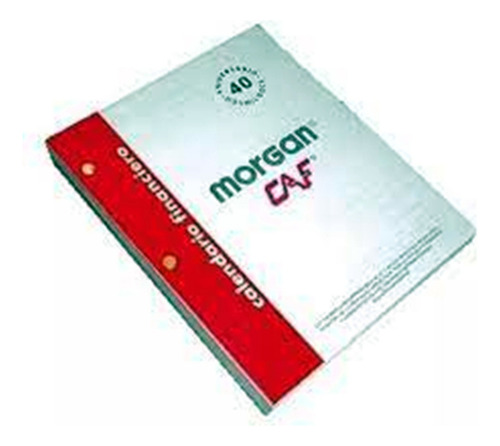 TACO FINANCIERO CAF 2025 CALENDARIO 17X13CM MORGAN
